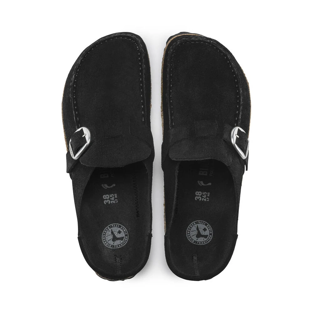 Birkenstock Women's Buckley Suede - Black- Medium/Narrow - Image 5