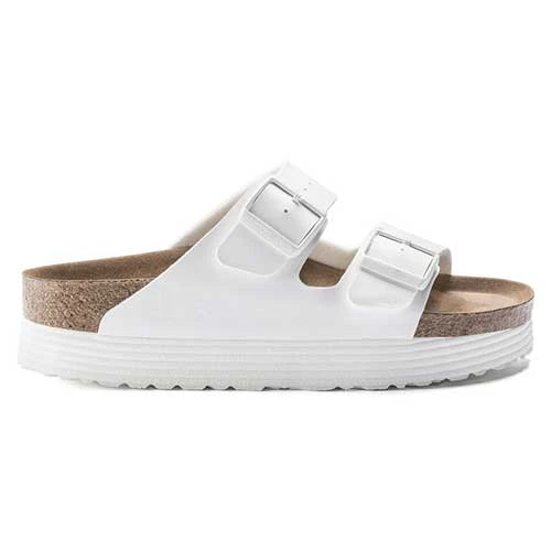 Birkenstock Arizona Platform Vegan - White- Medium/Narrow - Image 2