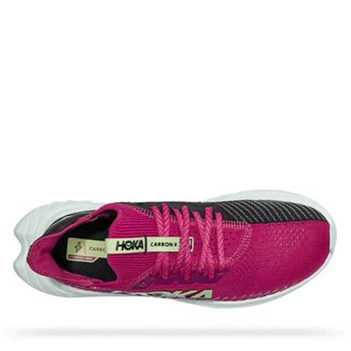 Hoka Women's Carbon X 3 Running Shoe- Festival Fuchsia/Black- Regular (B) - Image 5