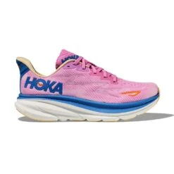 Hoka Women's Clifton 9 Running Shoe - Cyclamen/Sweet Lilac - Wide (D)