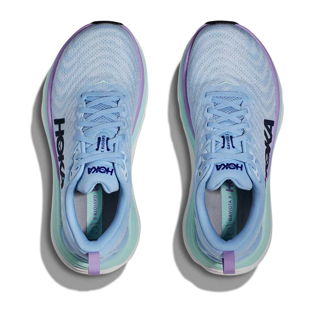 Hoka Women's Gaviota 5 Running Shoe - Airy Blue/Sunlit Ocean - Wide (D) - Image 7
