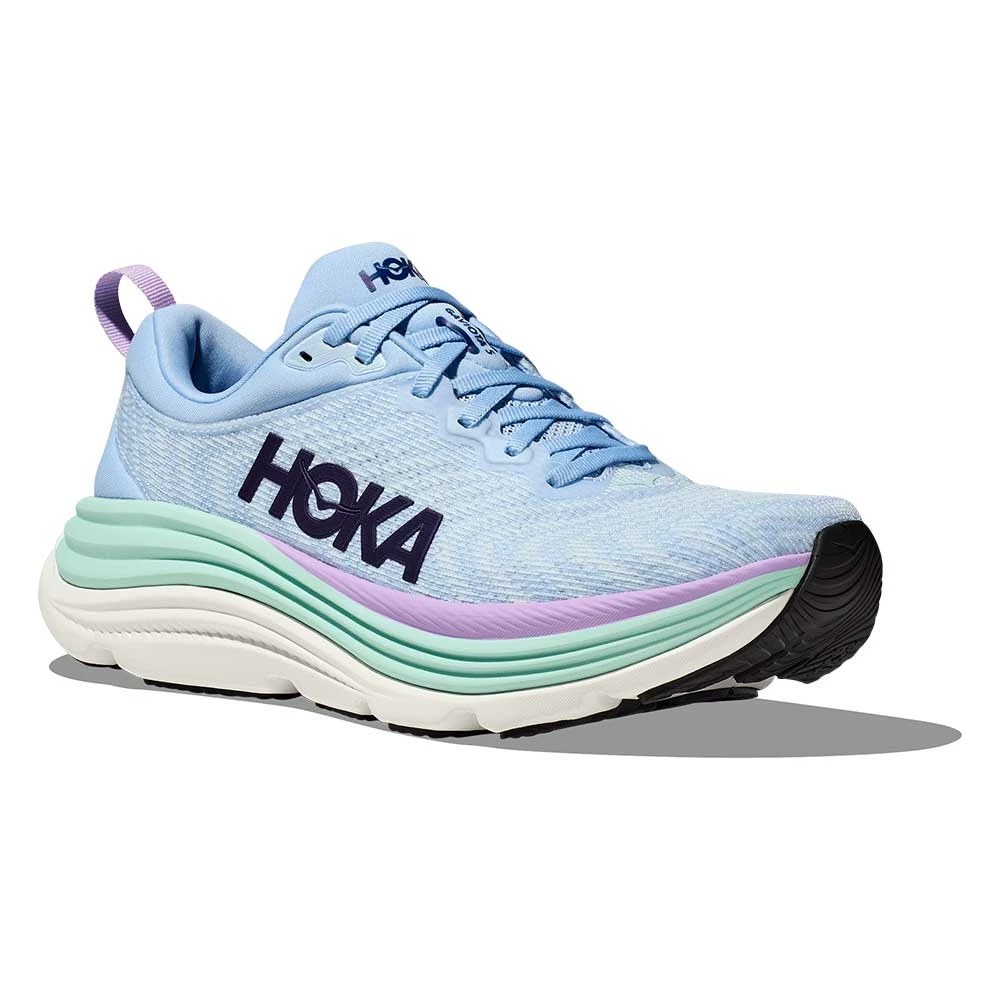 Hoka Women's Gaviota 5 Running Shoe - Airy Blue/Sunlit Ocean - Wide (D) - Image 2