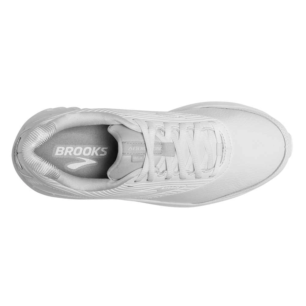 BROOKS Women's Addiction Walker 2 Walking Shoe - White/White- Extra Wide (2E) - Image 4