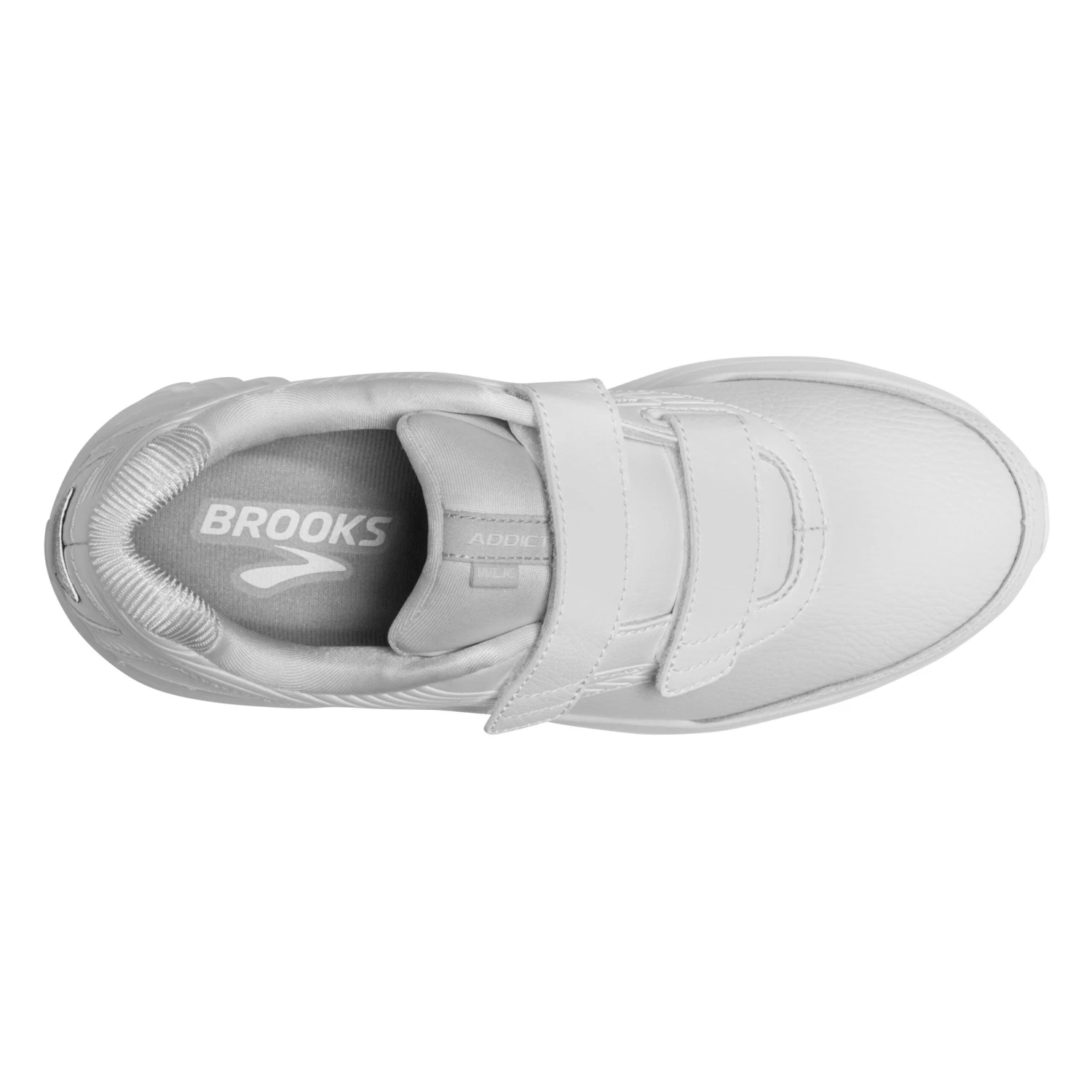 BROOKS Women's Addiction Walker VStrap 2 Walking Shoe -White/White- Wide (D) - Image 5