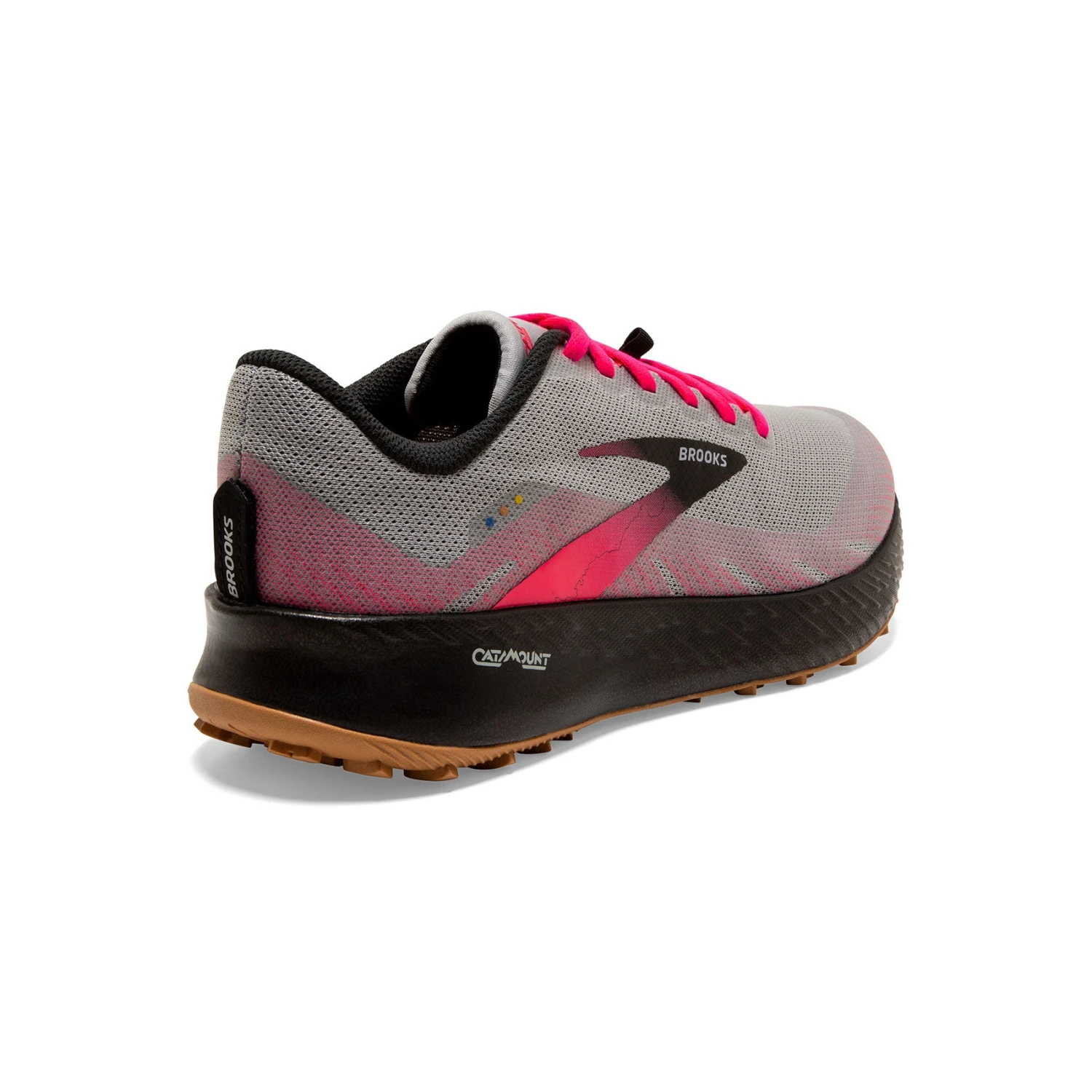 BROOKS Women's Catamount Trail Running Shoe - Alloy/Pink/Black - Regular (B) - Image 4