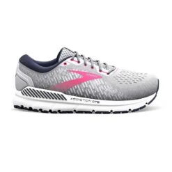 BROOKS Women's Addiction GTS 15 Running Shoe - Oyster/Peacoat/Lilac Rose - Regular (B)