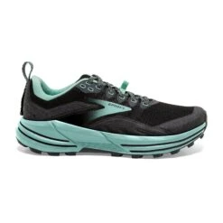 BROOKS Women's Cascadia 16 Trail Running Shoes - Black/Ebony/Yucca - Regular (B)