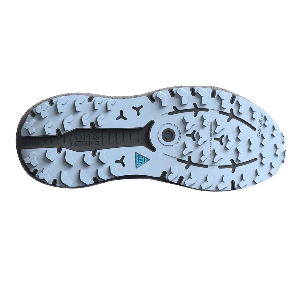 BROOKS Women's Caldera 6 Trail Shoe - Black/Blue/Yellow- Regular (B) - Image 3