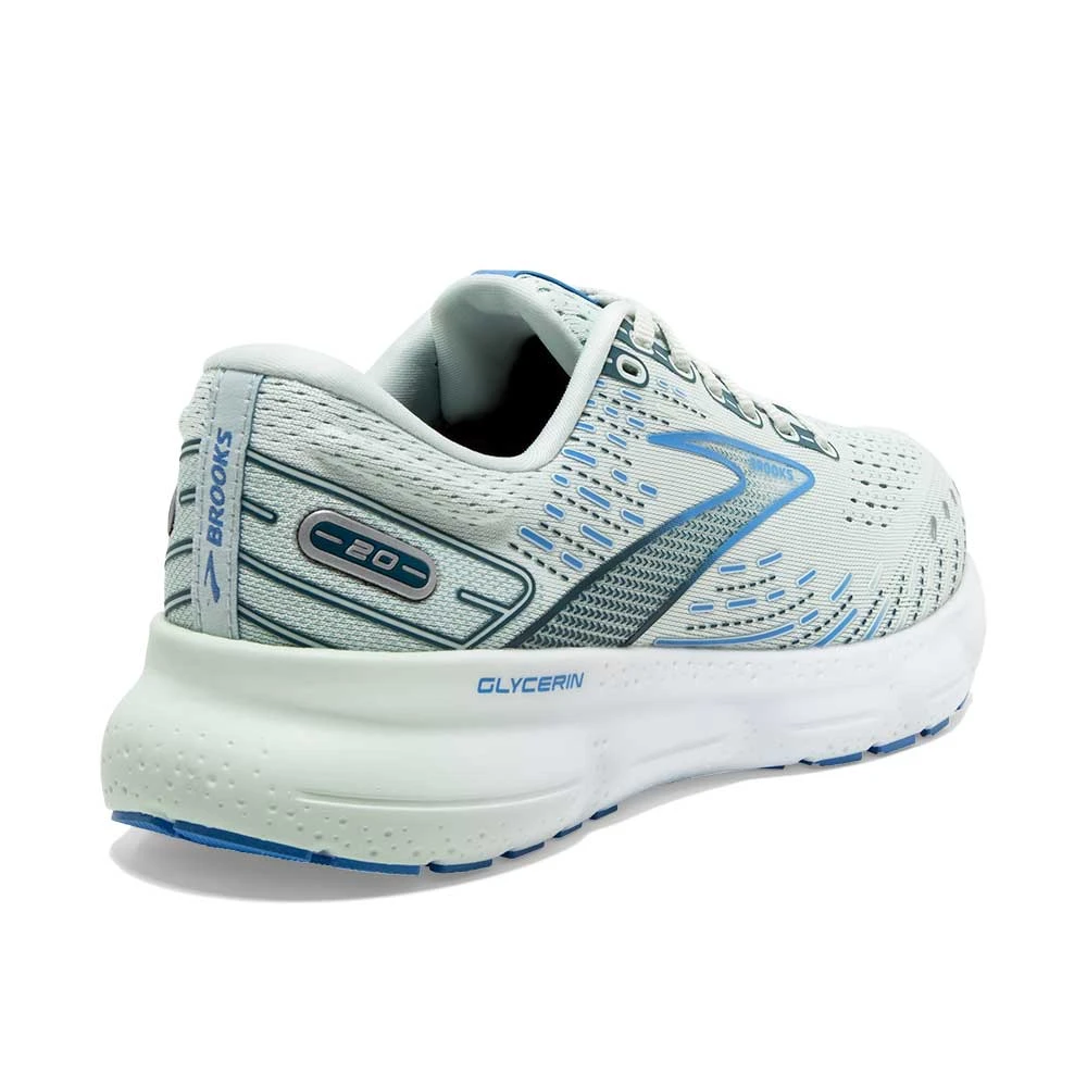 BROOKS Women's Glycerin 20 Running Shoe - Blue Glass/Marina/Legion Blue - Regular (B) - Image 4