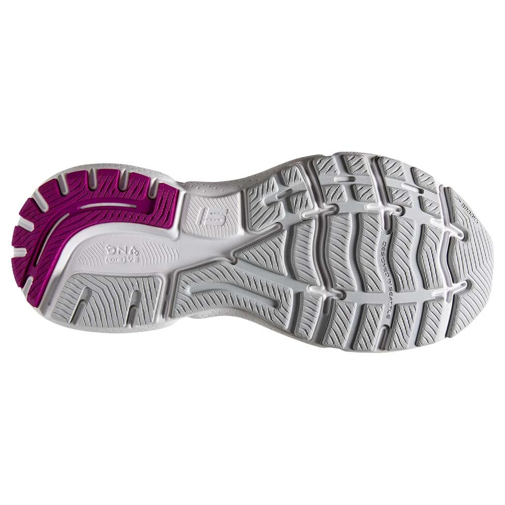 BROOKS Women's Ghost 15 - White/Oyster/Viola - Image 6