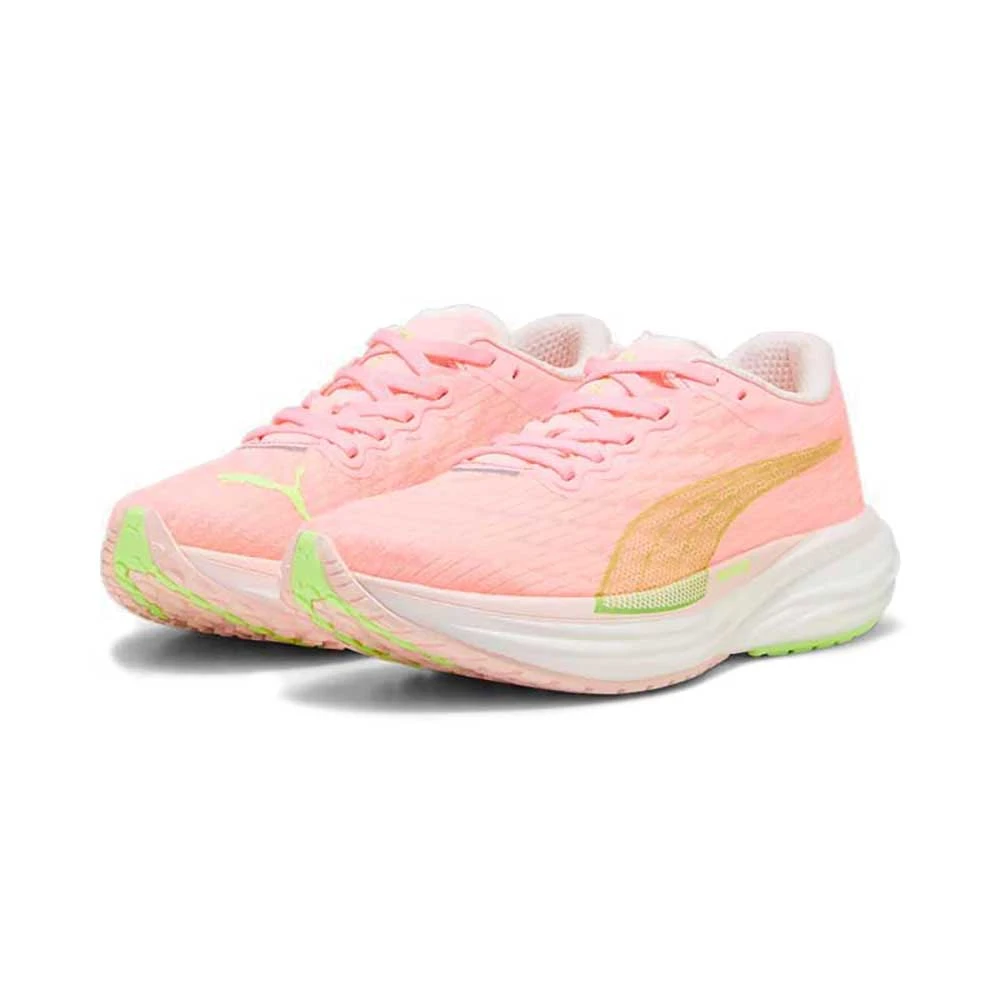Puma Women's Deviate Nitro 2 Running Shoe - Koral Ice/Speed Green- Regular (B) - Image 2