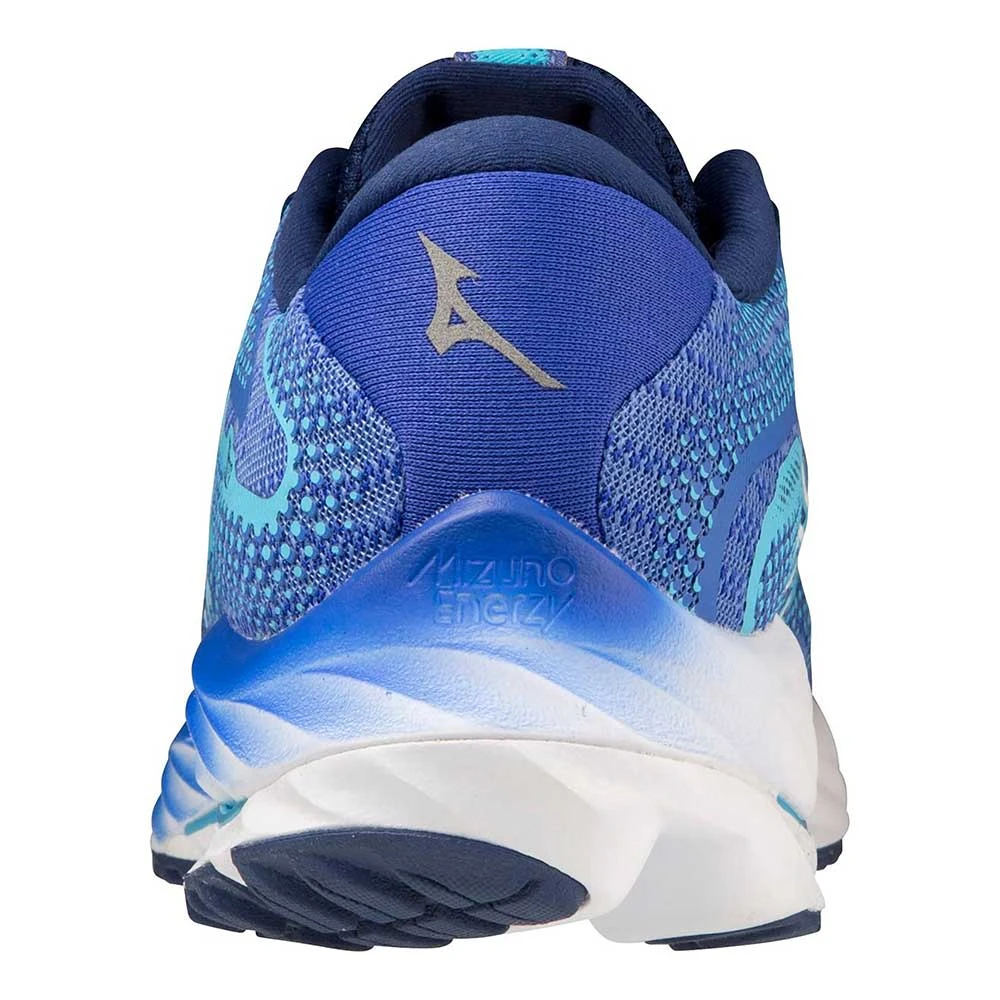 Mizuno Women's Wave Rider 27 Running Shoe - Ultramarine/White- Regular (B) - Image 6