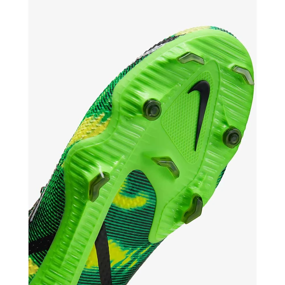 Nike Unisex Phantom GT2 Pro SW FG Soccer Shoe - Black/MTLC Platinum Green-Regular (D) - Image 6