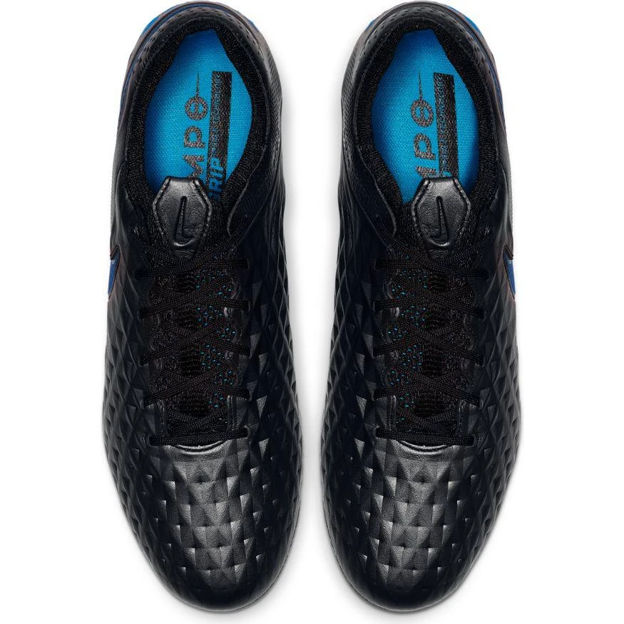 Nike Legend 8 Elite FG Soccer Boots - Black/Black/Blue Hero - Image 4