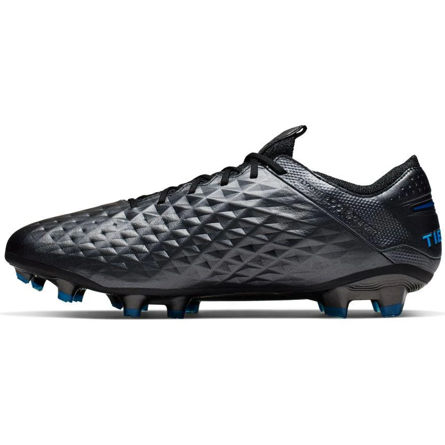 Nike Legend 8 Elite FG Soccer Boots - Black/Black/Blue Hero - Image 5