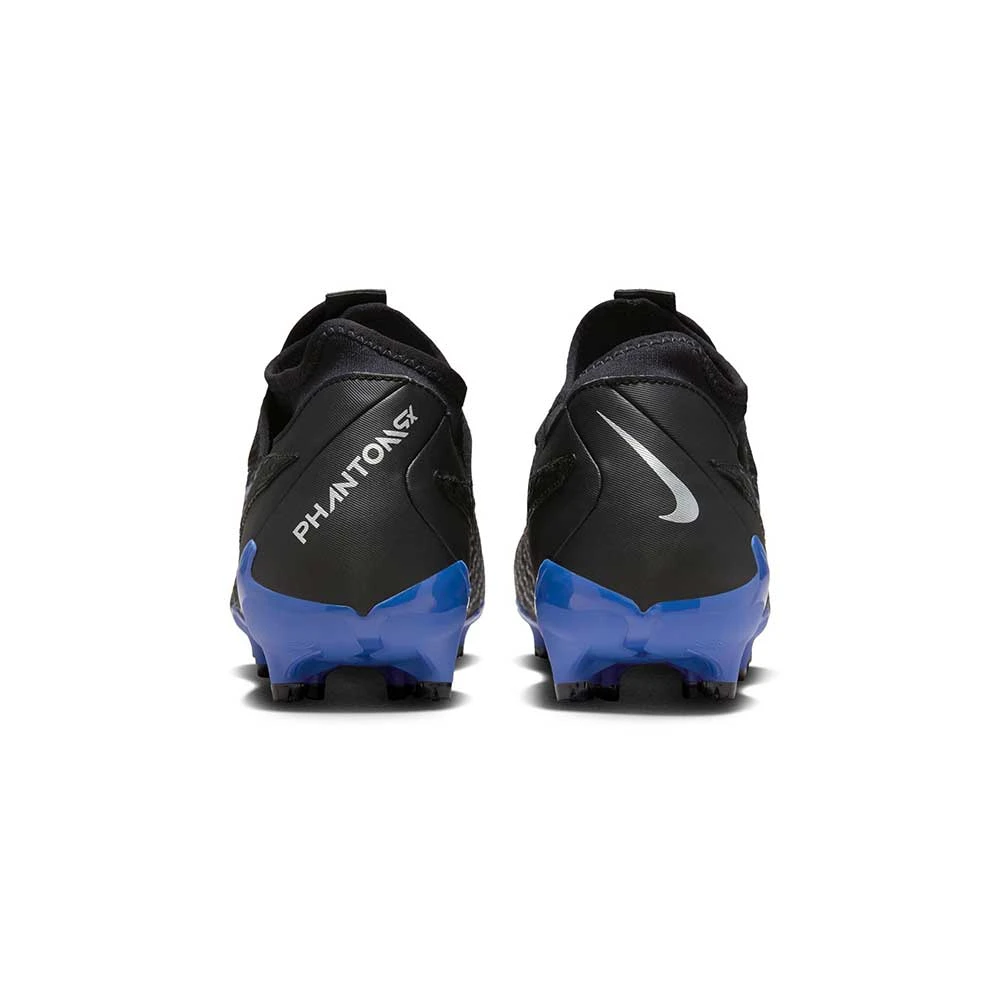 Nike Phantom GX Academy Dynamic Fit MG Soccer Cleat - Black/Chrome-Hyper Royal- Regular (D) - Image 5