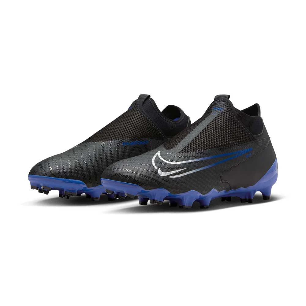Nike Phantom GX Academy Dynamic Fit MG Soccer Cleat - Black/Chrome-Hyper Royal- Regular (D) - Image 3