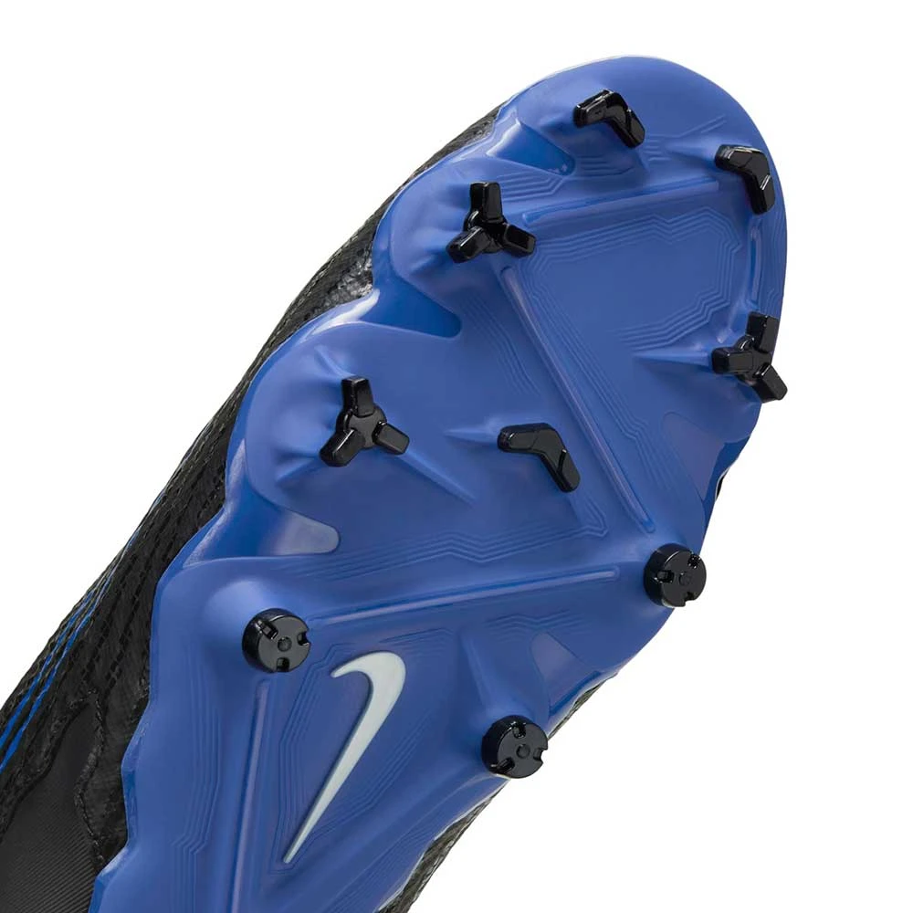 Nike Phantom GX Academy Dynamic Fit MG Soccer Cleat - Black/Chrome-Hyper Royal- Regular (D) - Image 6