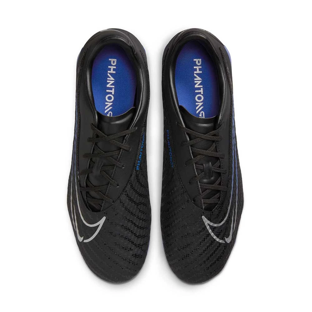 Nike Phantom GX Academy MG Soccer Cleat - Black/Chrome-Hyper Royal- Regular (D) - Image 4