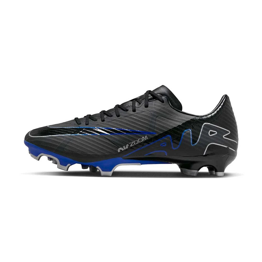 Nike Zoom Mercurial Vapor 15 Academy MG Soccer Cleat - Black/Chrome-Hyper Royal- Regular (D) - Image 3