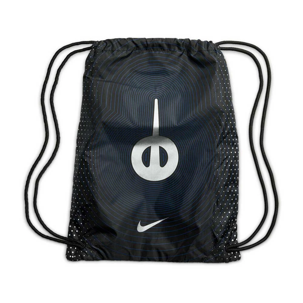 Nike Tiempo Legend 10 Elite FG Soccer Cleat - Black/Chrome-Hyper Blue- Regular (D) - Image 7