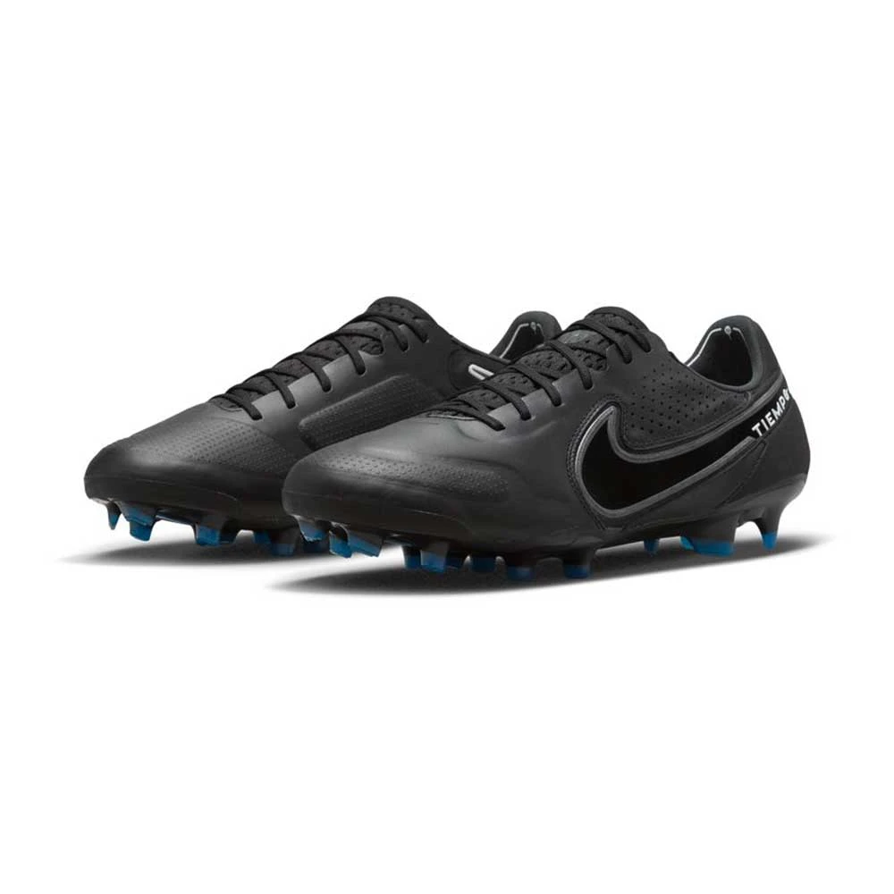 Unisex Nike Tiempo Legend 9 Elite FG Soccer Shoe- Black/Dk Smoke Grey/Summit White - Image 3