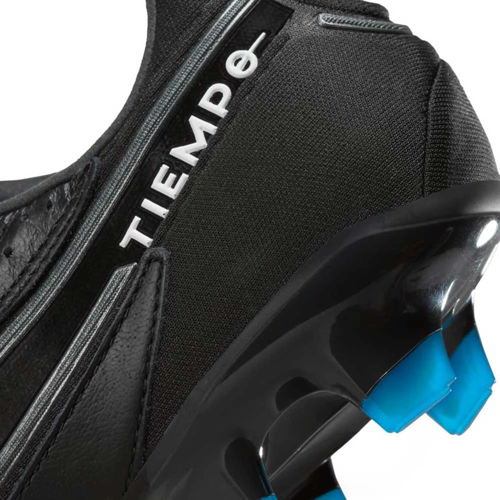 Unisex Nike Tiempo Legend 9 Elite FG Soccer Shoe- Black/Dk Smoke Grey/Summit White - Image 7