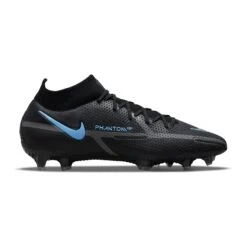Nike Unisex Phantom GT2 Elite FG Soccer Shoe - Black/Black/Iron Grey