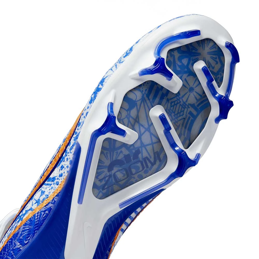 Unisex Nike Mercurial Zoom Vapor 15 Elite CR7 FG Soccer Shoe - White/Metallic Copper - Regular (D) - Image 8