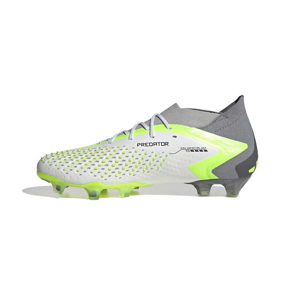 Unisex Adidas Predator Accuracy.1 FG Soccer Shoes - Ftwwht,Cblack,Luclem - Regular (D) - Image 3